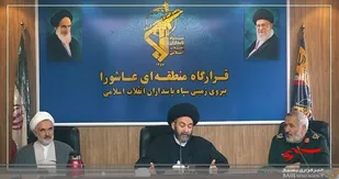 دیدارآیت الله سید حسن عاملی نماینده ولی فقیه در اردبیل از قرارگاه منطقه ای عاشورا