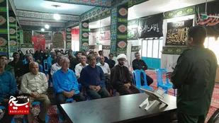 برگزاری جلسه ستاد موکب حضرت علی اکبر علیه السلام رودان در دهستان آبنما