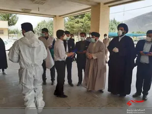 دیدار با بیماران کرونا ای درنیمه شعبان