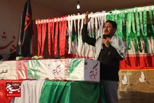 تشییع شهید گمنام دفاع مقدس در روستای شهنیا
