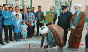 کلنگ زنی سالن فرهنگی تربیتی روحانی شهید علی هوشمندی در بخش گلباف