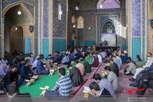 مراسم محفل انس با قرآن با حضور پایوران سپاه الغدیر در محل مسجد جامعه یزد