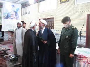 مراسم تکریم و معارفه مسئول دفتر نمایندگی بسیج ناحیه عمار مشهد