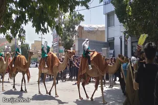 مراسم سومین روز از شهادت امام حسین (ع) در بهار برگزار شد
