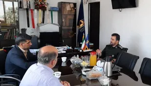 دیدار رئیس کمیته امداد امام خمینی(ره) شهرستان پیشوا با فرمانده سپاه