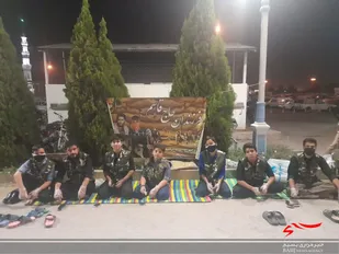 واکس صلواتی و پذیرایی بسیجیان در مسجد مقدس جمکران