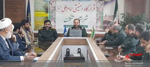 نشست جانشین فرمانده سپاه کربلا با پایوران سپاه تنکابن برگزار شد