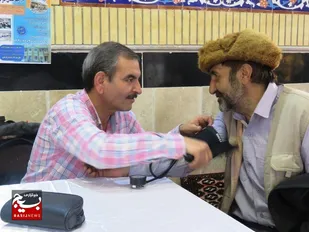 برپایی ایستگاه سنجش سلامت توسط بسیج جامعه پزشکی در درگز