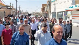 راهپیمایی مردم ولایتمدار گتوند در حمایت از مردم مظلوم غزه + فیلم