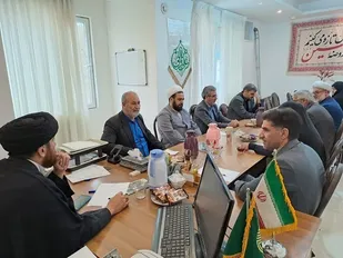 جلسه هم اندیشی رئیس سازمان تبلیغات اسلامی بهارستان با اعضای کانون مداحان و شورای هیات مذهبی