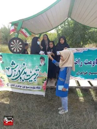 برگزاری اردوی جهادی خواهران بسیجی آبادان به روستای طاها