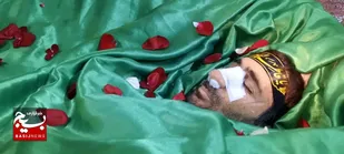شب وداع با پیکر مطهر شهید مدافع امنیت در خنجین