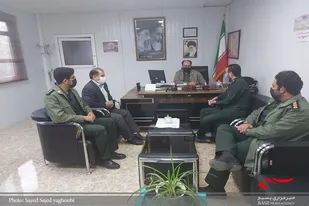 مراسم تجلیل از مسئول قرارگاه حرم تا حرم استان سمنان برگزار شد