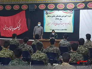 دوره عادی به فعال پایگاه مقاومت بسیج امام حسین(ع) حوزه مقاومت بسیج خاتم الانبیاء(ص) برگزار شد