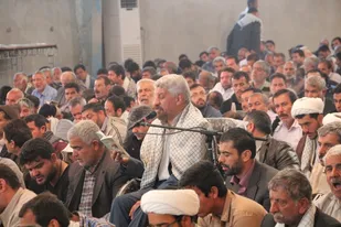 مراسم دعای ندبه در اردوگاه شهید باکری خرمشهر