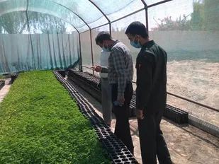 بازدید مسئول بسیج سازندگی سپاه امام سجاد (ع) هرمزگان از پرو ژه های محرومیت زدایی درقشم