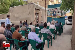 برگزاری آبروی محله گرامیداشت شهید گنجور امین در لالجین