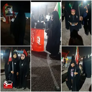 تجمع باشکوه عزاداران حسینی و اهالی انقلابی بهارستان اهواز در شب&zwnj;های محرم