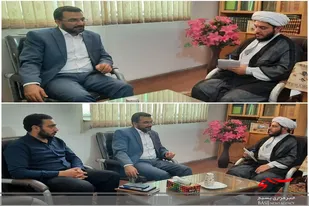رئیس اداره دامپزشکی شهرستان سرخه با امام جمعه دیدار کرد