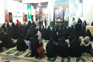 مراسم عزاداری شهادت حضرت زهرا (س) با حضور بانوان ملایری