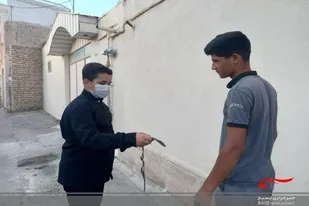 خدمتی جهادی به همت بسیجیان در شهرستان سرخه