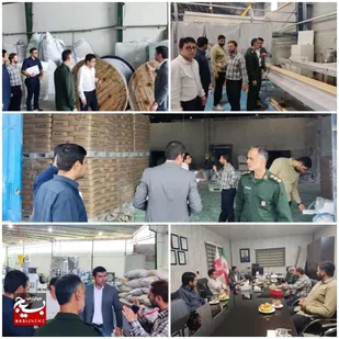 پایش وعارضه یابی صنایع توسط بسیج صنعت و معدن شهرستان آمل