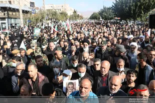 تشییع باشکوه پیکر شهید مدافع امنیت &laquo;سید روح الله عجمیان&raquo; در کرج