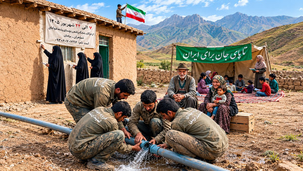 اعزام گروه جهادی گفتمان ناب تهران به روستای پشته قره‌آغاج مشکین شهر