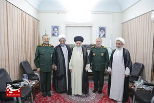 دیدار سردار سلیمانی با رئیس جامعه مدرسین حوزه علمیه قم