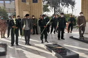 پاسداران شهرستان داراب با حضور در گلستان شهدای گمنام با شهدا عهد و پیمان بستند