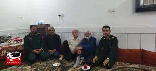عیادت از پیشکسوت بسیجی گردان امام رضا (ع) در شهرستان هندیجان