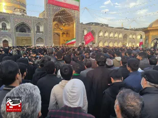 حرم امام رضا(ع) میزبان عزاداران شهادت پدر
