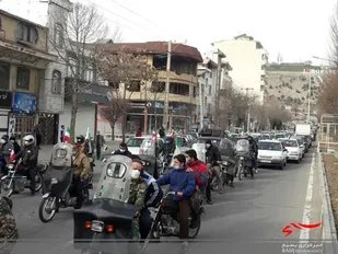 راهپیمایی پرشکوه خودرویی مردم ولایت مدار شهرستان بروجرد