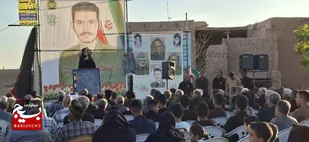 اولین سالگرد شهید رضا جمشیدی در زرمهر برگزار شد