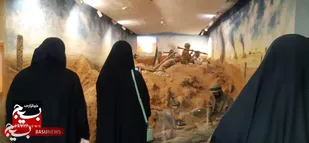 بازدید دانش آموزان شهرستان قزوین از باغ موزه دفاع مقدس همدان