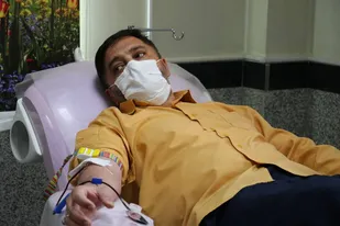 اهدای خون ۲۰۰ نفر از بسیجیان پیشکسوت استان سمنان
