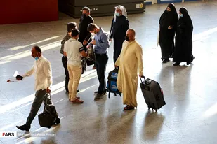 بازگشت زائرین حضرت اباعبدالله الحسین از مرز شلمچه