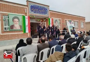 مدرسه روستای محمدیه کاشمر افتتاح شد