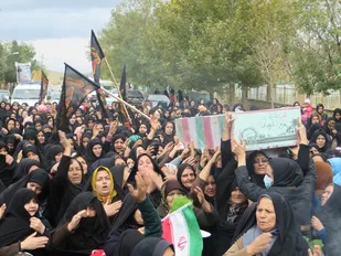 استقبال مردم شهیدپرور حسین&zwnj;آباد ناظم ملایر از شهدای گمنام+تصاویر