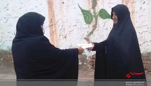 توزیع ماسک و تذکر لسانی در تربت جام