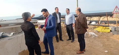بازدید ستادی دکتر قنادزاده از طرح آبرسانی سازمان بسیج مهندسین عمران و معماری استان بوشهر