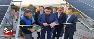 افتتاح نیروگاه انرژی پاک خورشیدی ۴۰ کیلو واتی در استان البرز&nbsp;