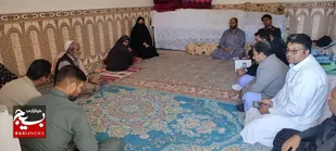 دیدار با خانواده شهید حبیب&zwnj;الله ریگی در بخش لادیز به مناسبت دهه فجر
