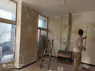تکمیل و بازسازی یک باب منزل مسکونی به همت بسیجیان جهادگر و کمک خیرین