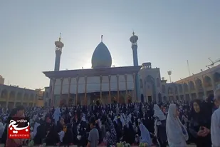 برگزاری دعای عرفه در سومین حرم اهل بیت در ایران اسلامی