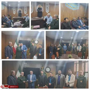 دیدار فرماندار دشت آزادگان با فرماندهی  ناحیه مقاومت بسیج  دشت آزادگان و  تبریک هفته بسیج