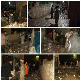 کمک رسانی گروه های جهادی به سیل زدگان محله جوادیه شهرستان بجنورد