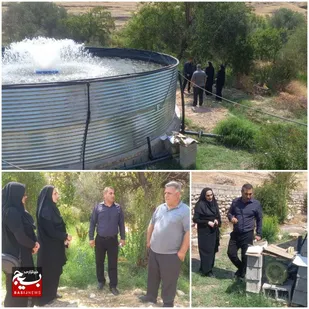 بازدید از طرح پرورش ماهی دومنظوره در شهرستان لالی