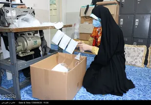 بازدید مسئول بسیج جامعه زنان کشور از فعالیت گروه های جهادی بانوان سپاه شهری ری