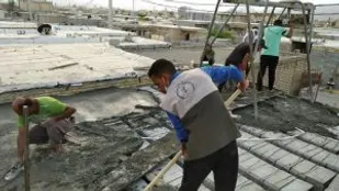 تکمیل ساخت یک منزل مسکونی توسط جهادگران قرارگاه تحول محلات شهدای بالاشهر رودان